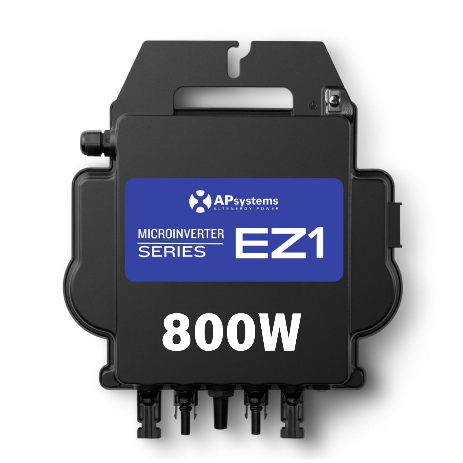 APsystems EZ1-M 800W Mikrowechselrichter mit WLAN & Bluetooth | Balkonkraftwerk PV Wechselrichter | 2 Unabhängige MPPT | EU-Schuko-Stecker