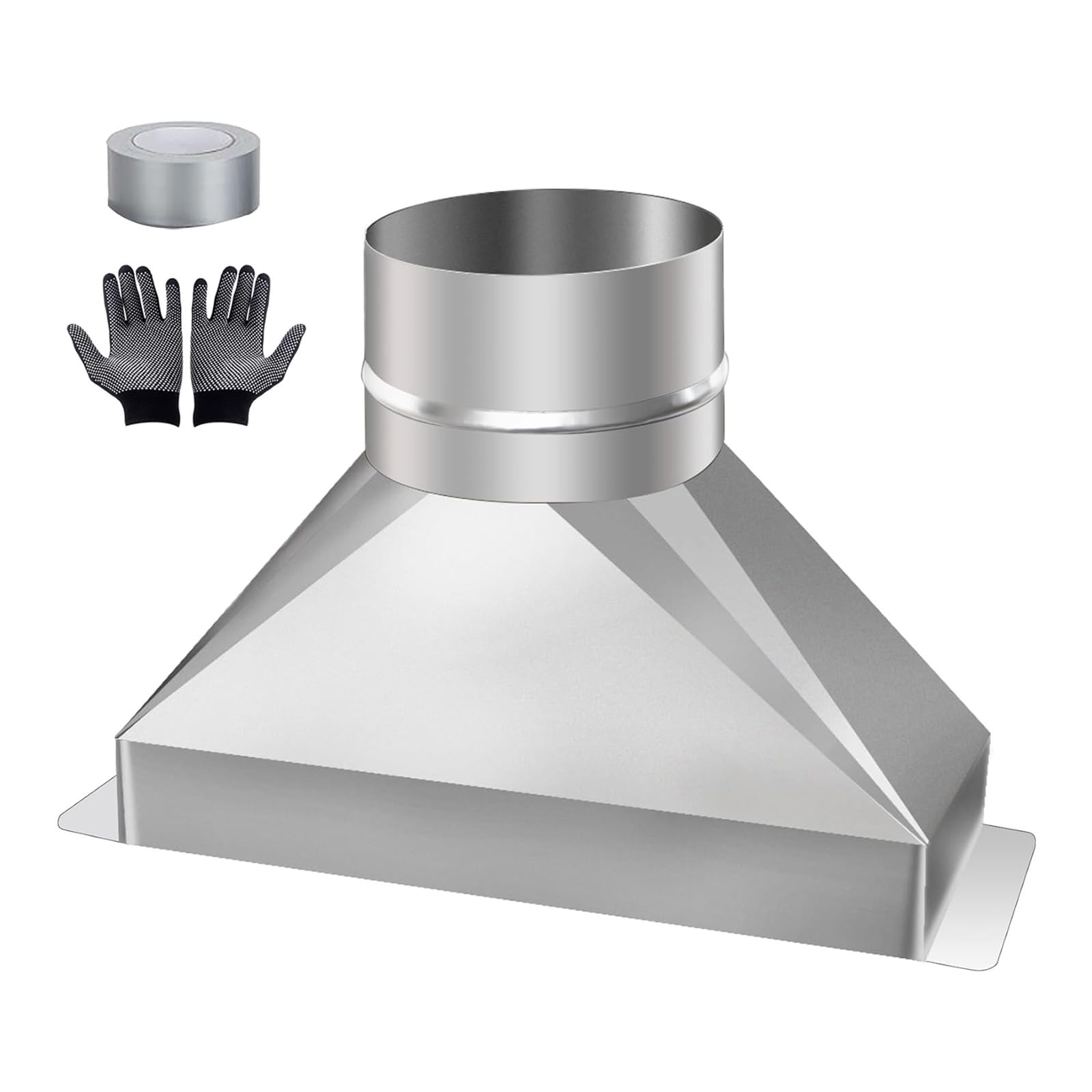 Ventilation cuisine et salle de bain via convertisseur de conduit