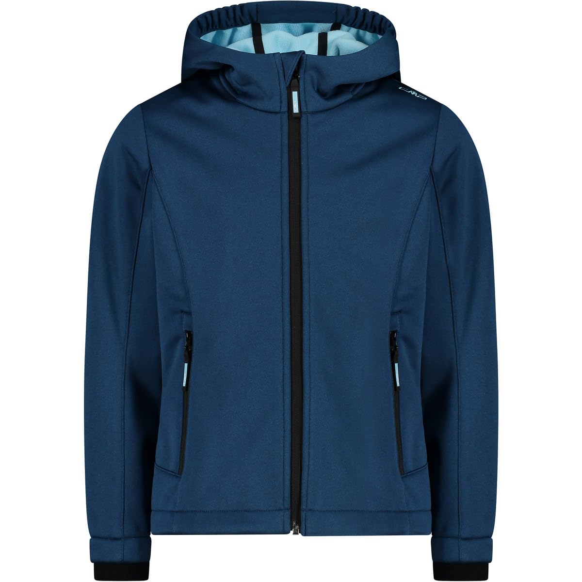 CMP - Kid G Jacket Fix Hood, Majolica Mel., 128