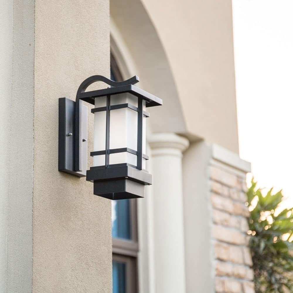 屋外 防雨型照明器具 防水用 壁掛け照明 玄関灯 屋外ウォールランプ 防水壁取り付け用燭台 アイアンヴィンテージ和風ウォールライト