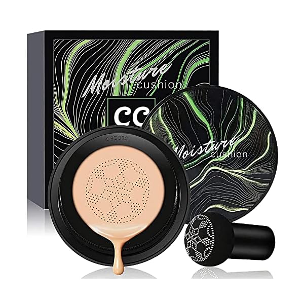 Air-Cushion-CC-Cream-Mushroom-Head-Foundation-SuperThinker-Moisturizing-BB-Cream-Makeup-Long-Lasting-Matte-Concealer-Natural Air Cushion CC Cream Mushroom Head Foundation, Moisturizing BB Cream Makeup Long Lasting Matte Concealer (Natural)