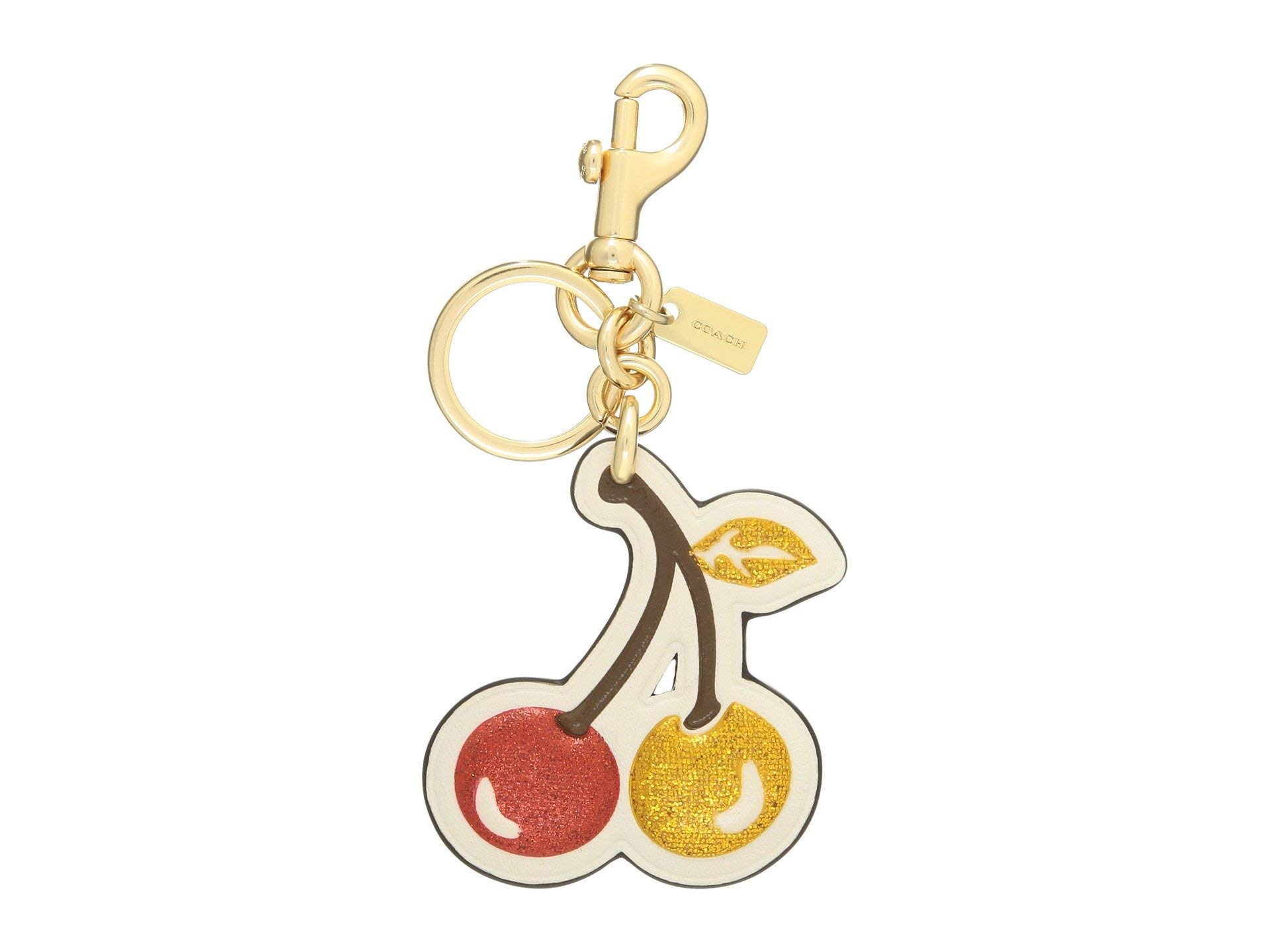 COACH Women's Glitter Cherry Bag Charm