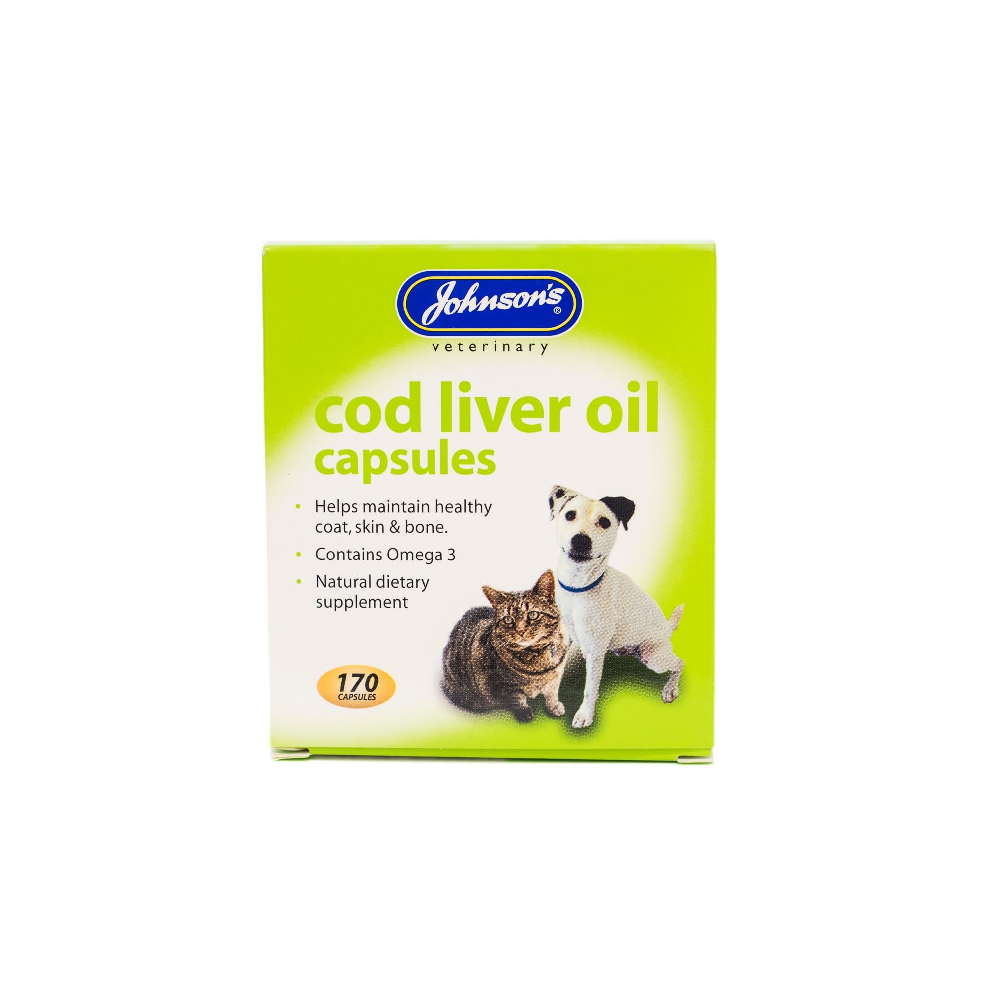 Johnsons Veterinary Products Cod Liver Capsules, 170 Capsules