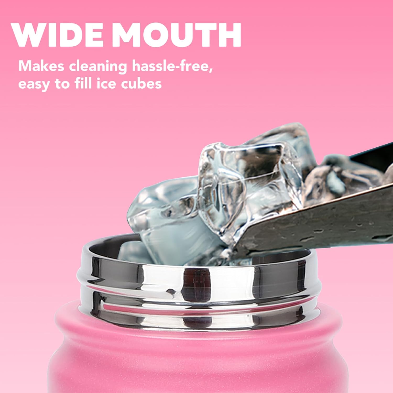 mininoo Insulated Stainless Steel Water Bottle with Straw and Lid for Sports, 24 oz, Sweet Peach - Image 6