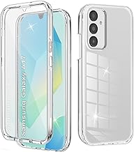 Yutwo Coque pour Samsung Galaxy A17 Antichoc Housse avec Protège-écran 360 Full Body Protection Etui Robuste Double Face Transparent TPU Coque pour Samsung A17, Clear