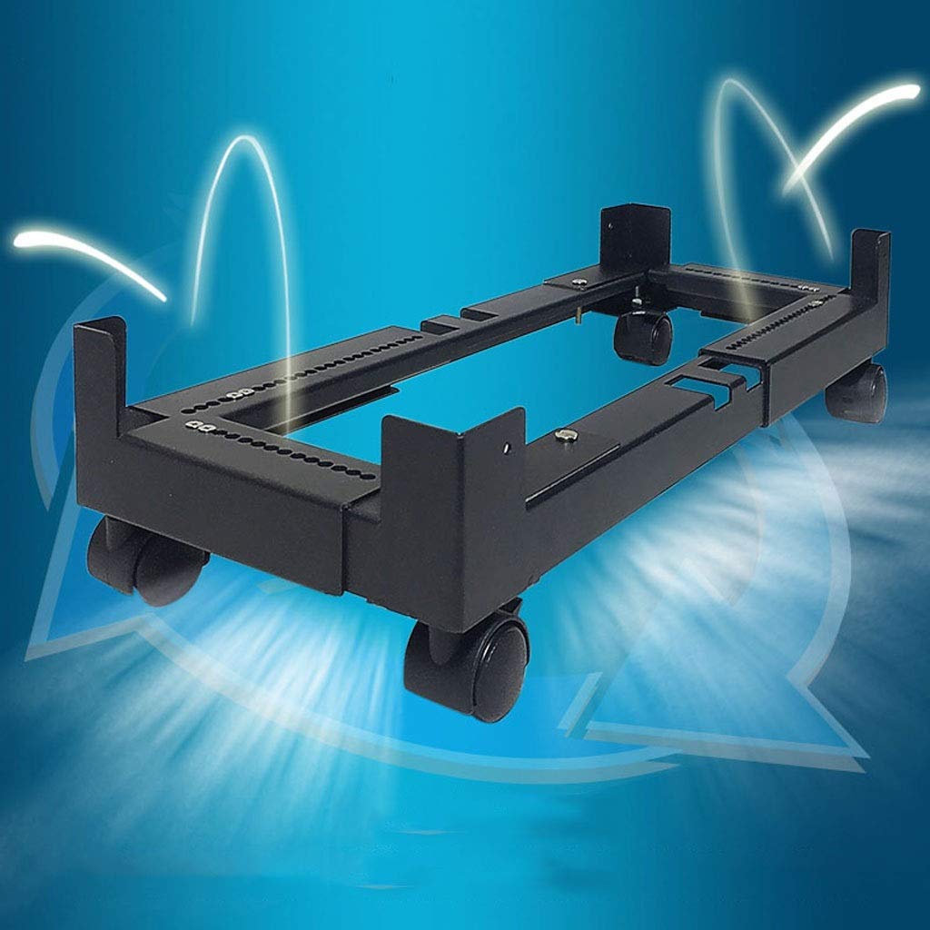 Supporto per CPU Supporto per CPU Mobile Desktop Host Staffa da Pavimento Chassis Base in Metallo Staffa di Raffreddamento Supporto per Carrello Mobile Regolabile con Ruote Girevoli Bloccanti Suppor
