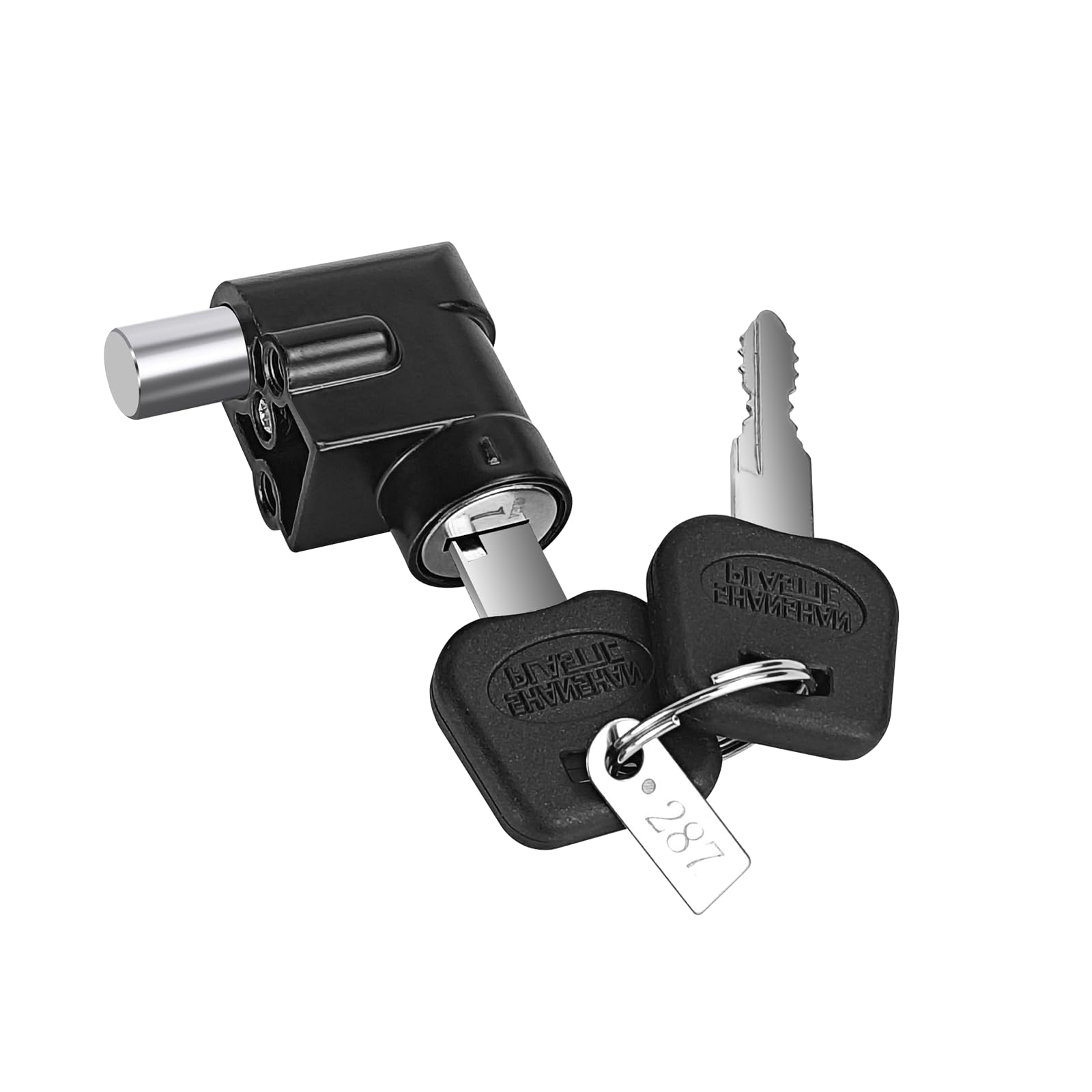 Eliphontowne Black Electric Bike Battery Case Power Lock & Key - Unlock 13Mm Locked 20Mm, Apply To Hailong Ebike Lock Battery Case Box (20Mm ) 0604