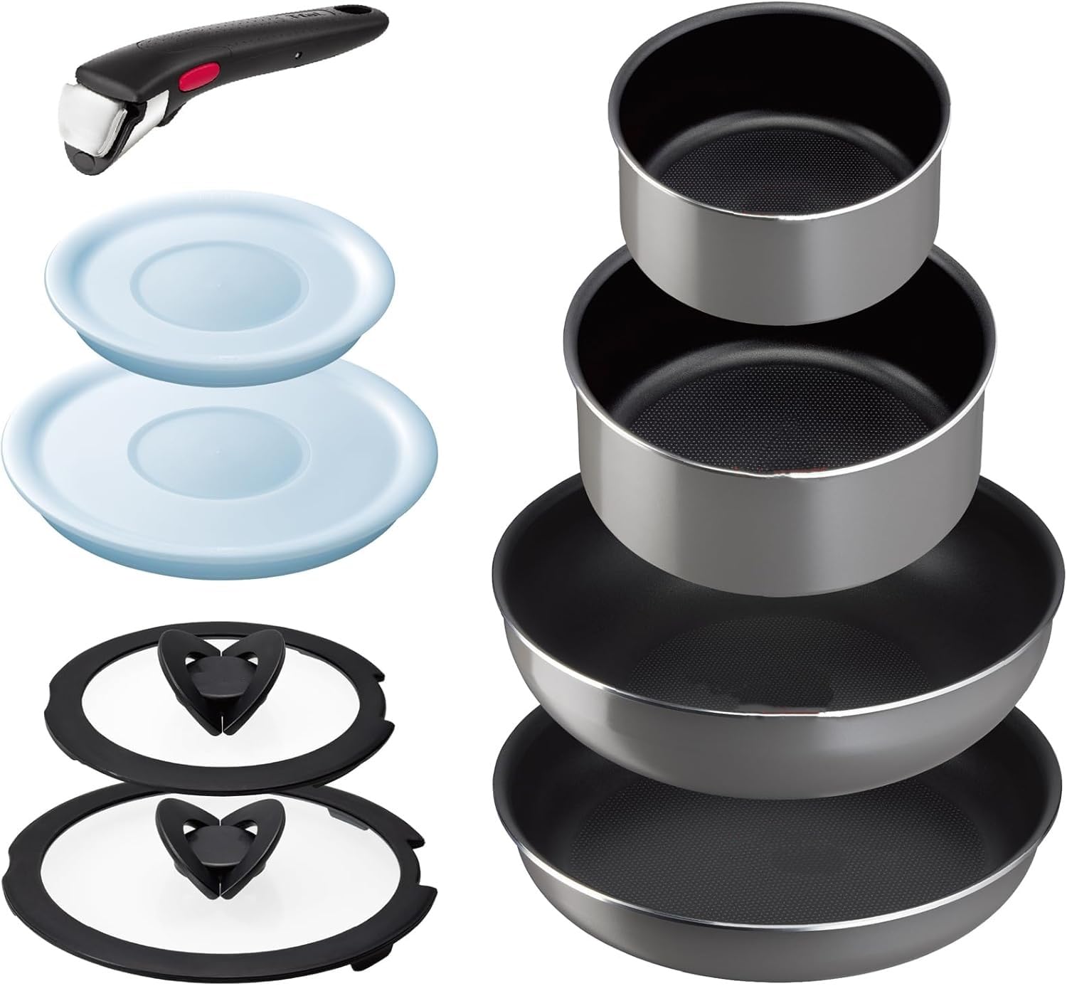 【新品】T-fal 鍋・フライパンセット ガス火対応　フレーズグレー Amazon.co.jp: インジニオ・ネオ フレーズグレー フライパン・鍋