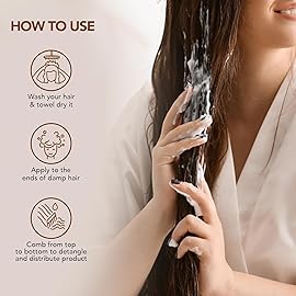 Botanic Hearth Acondicionador para Cabello Rizado, Encrespado, Seco y Daado | Acondicionador Desenredante Con Manteca de Karit, Aceite de Argn y Alantona | Suavizar Los Flyaways y Agregar Brillo |