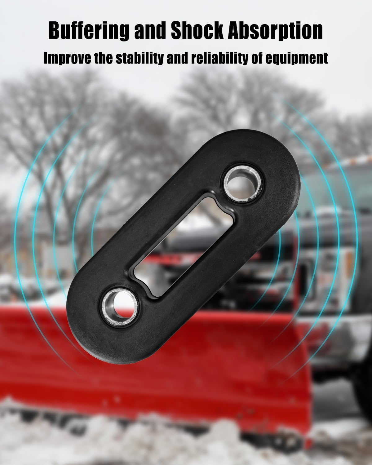 Elastomeric Rubber Trip Spring Kit Replace 27351, Plow Spring Fit for Western Suburbanite Fisher Homesteader Poly Plow, with Screws