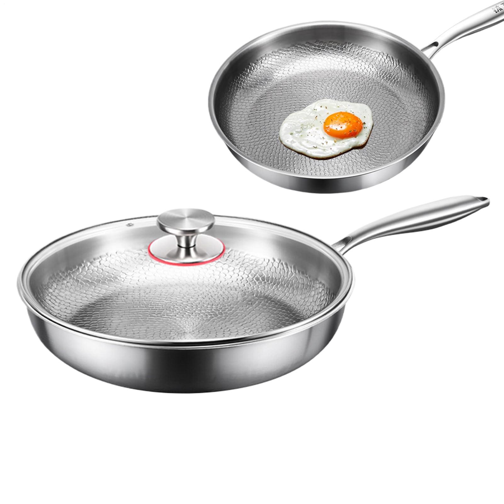 Antihaft- Vielseitige, kratzfeste und gleichmäßig erhitzende | Sauteusendeckel Backen Braten Grillen Pfannkuchen Geeignet für Camping Outdoor Küche Restaurant