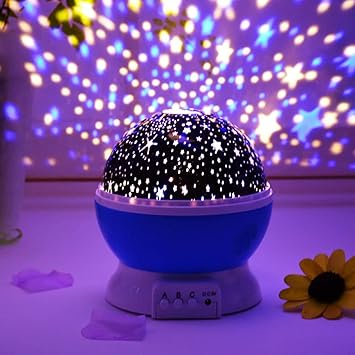 BUYERZONE WITH BZ LOGO Plastic Master Night Light Projector, Multicolor, 1 Star Projector, 1 USB Cable, 1 Manual