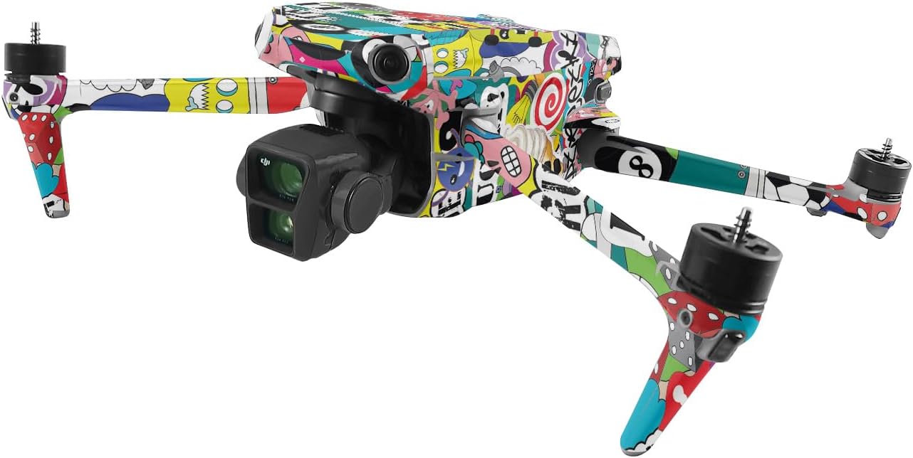 MightySkins Skin Compatible with DJI Air 3 - Puppy Fall | Protective, Durable, and Unique Vinyl Decal wrap Cover | Easy to Apply, Remove, and Change Styles