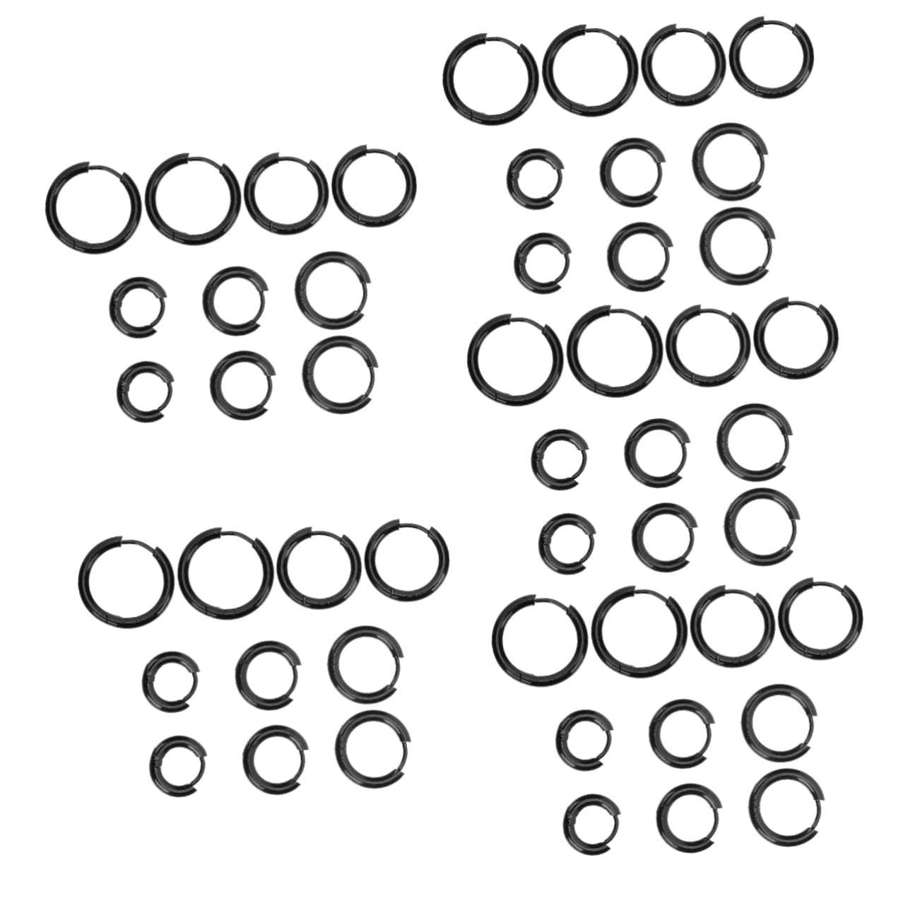 LIFKOME 50piezas Pendientes Inoxidable Hipoalergénicos Para Mujeres De Pendientes Redondos Antialérgicos y Elegantes Para Ocasiones Especiales
