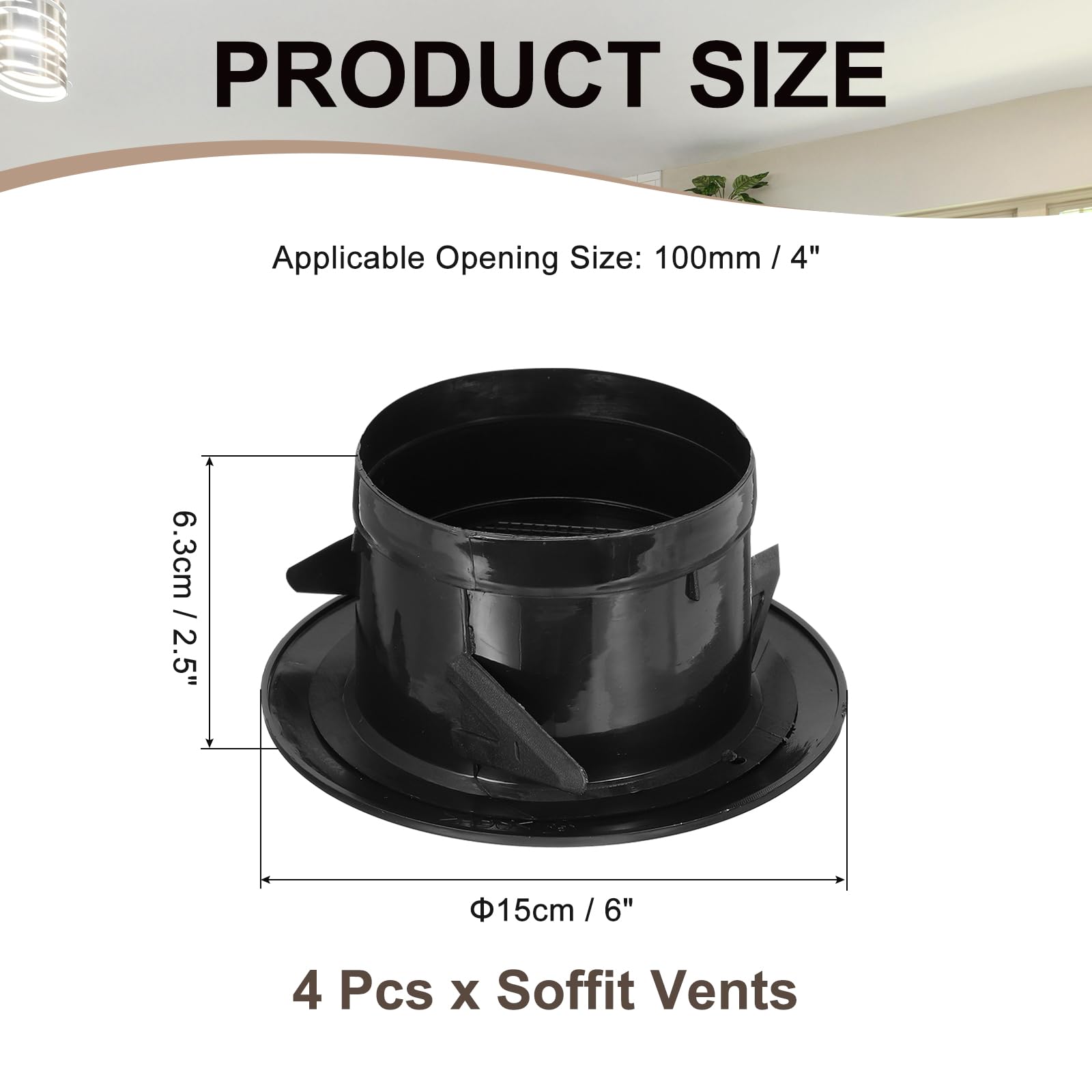 PATIKIL 4 Inch Round Air Vent Cover - Image 2