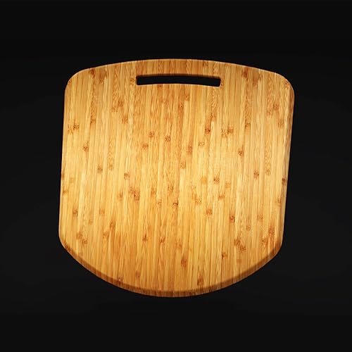 Miniatura 3 de HALO Kit de pizza para cocinar y servir  Pelar de acero inoxidable premium  Cortador de pizza estilo Mezzaluna  Tablas de cortar de bambú  Pinzas