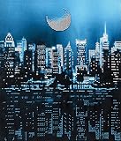 'Big City Lights' Perlen Stickset | Moderne Stickerei | Geschenkidee | Gobelinstickerei Design | Dekor | Rocailles Preciosa;