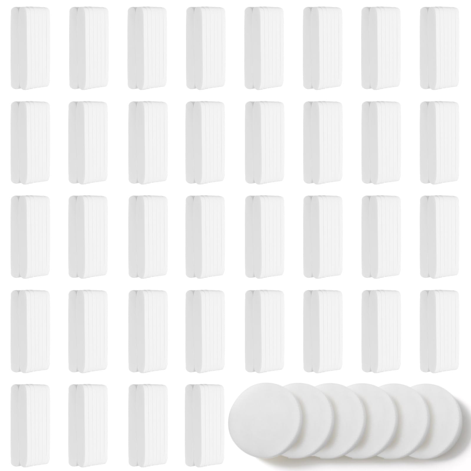 Mifoci 960 esponjas faciales comprimidas para esteticistas, almohadillas de esponja de eliminación de maquillaje para mujeres, spa exfoliante facial (blanco)
