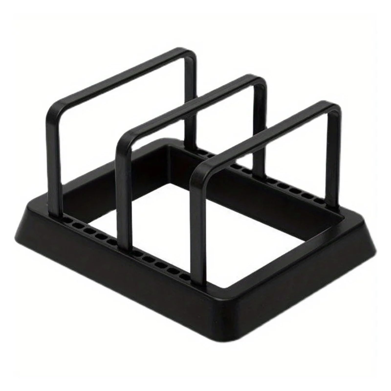 YCENJEPSAZ Kitchen Organizer Rack:Space-Saving Drying Storage Tray For Pots,Pans,Lids & Cutting Boards- Countertop Organizer(Black 2pcs)