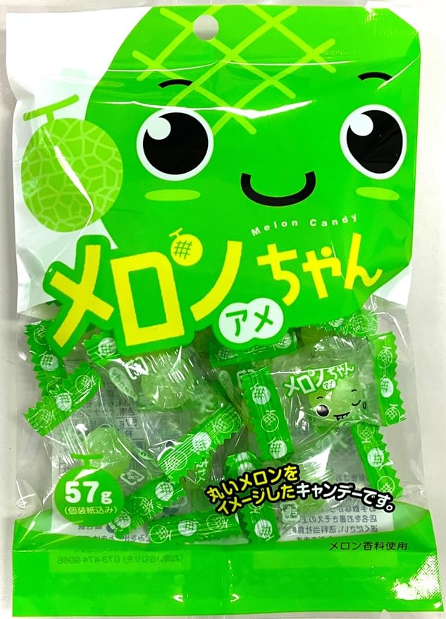 Amazon.co.jp: 川口製菓 飴 メロンアメちゃん 57g×10袋 : 食品・飲料・お酒