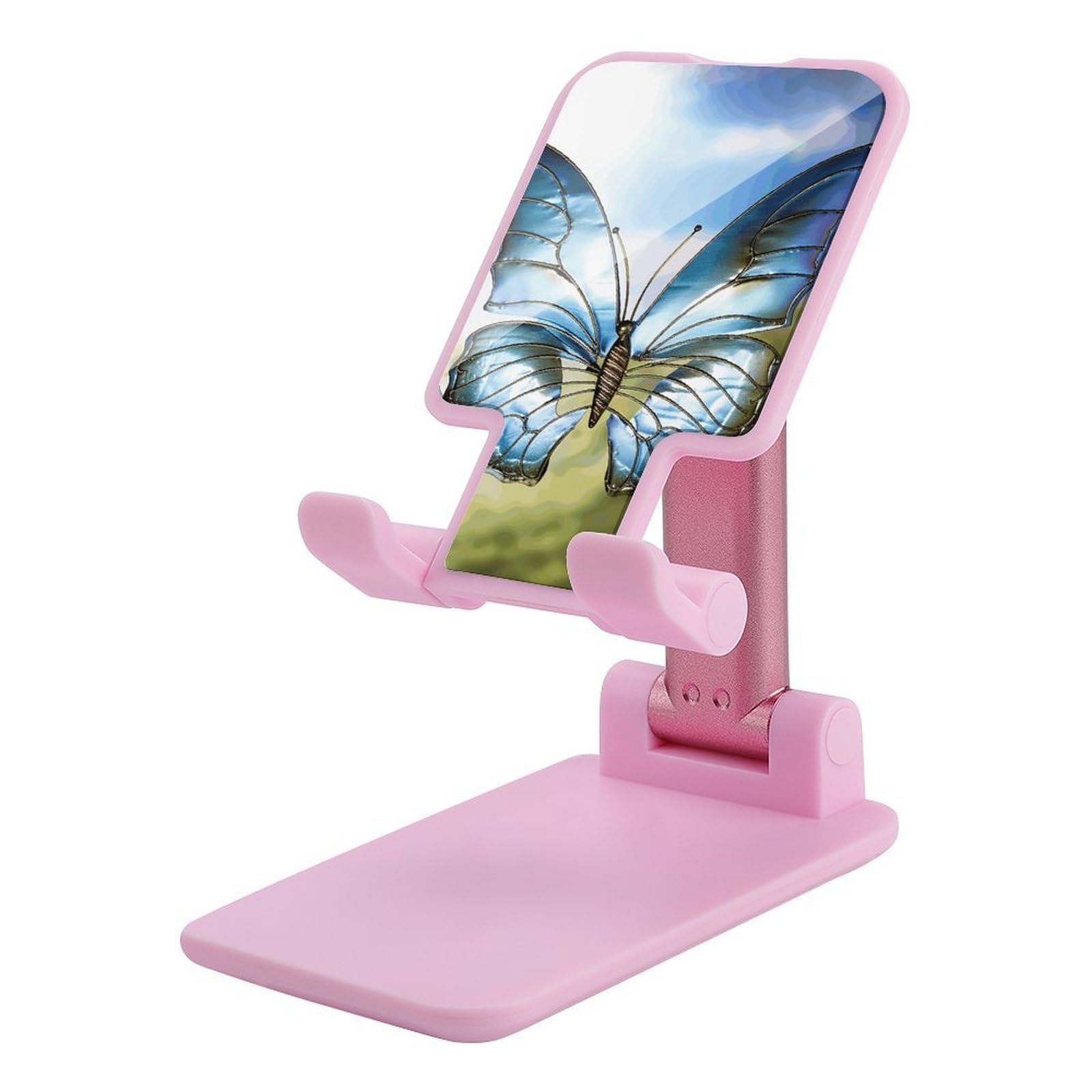 Support de téléphone pliable papillon réglable pour bureau - 7