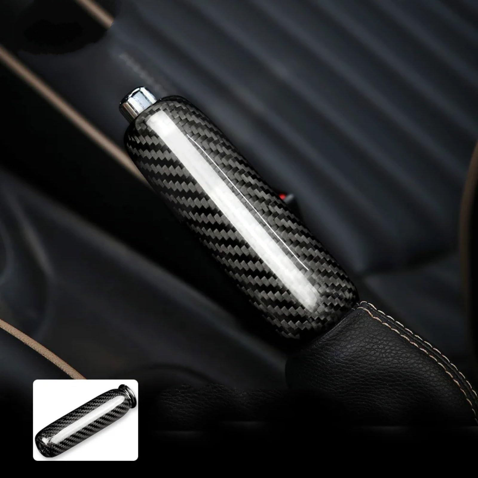 Kompatibel Mit Mini Für Cooper R56 2006–2013 Auto Interieurleisten | Für R57 2007–2015 Für R58 2010–2015 Auto-Innenhandbremsgriff-Abdeckungsverkleidung Autozubehör