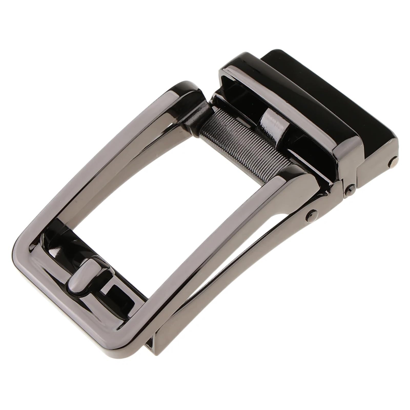 4 Uds. Cinturón de trinquete Rectangular aleación Retro informal for hombre y mujer, hebilla deslizante automática, accesorios cinturón repuesto con bloqueo automático