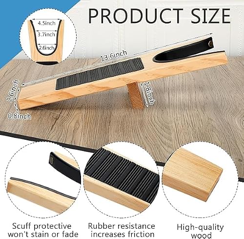 AXOMPLX Boot Remover Tool - Wood Rubber Riding Shoe Puller, Boot Jack, Cowboy Boots,Boot Remover, No Bend Cowboy Boot Puller Works on Boots and All Shoes