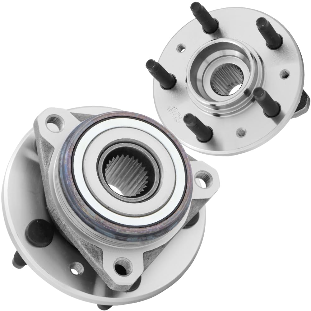 [2-Pack] 513156 - Front Driver or Passenger Side Wheel Hub Bearing Assembly Compatible with 1998-2003 Ford Windstar