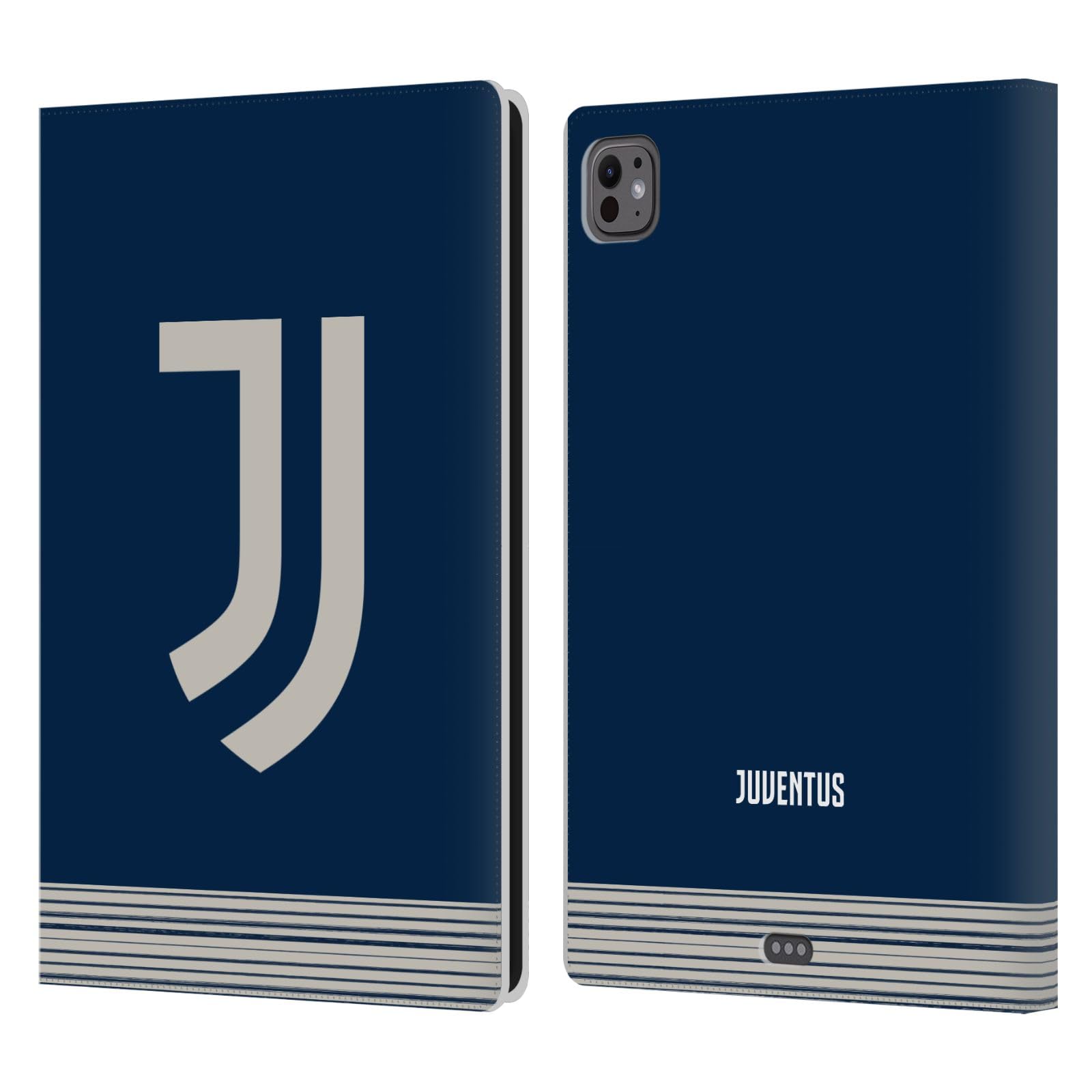 Head Case Designs Officially Licensed Juventus Football Club Away 2020/21 Match Kit Leather Book Wallet Case Cover Compatible with Apple iPad Pro 11 M4 2024