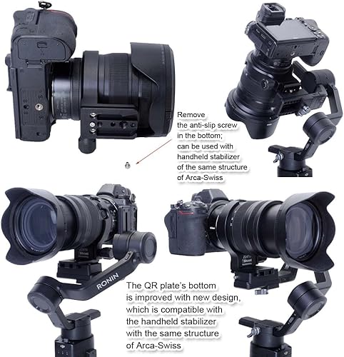 Miniatura 7 de iShoot Anillo de anillo de montaje en trípode de metal CNC compatible con Nikon Nikkor Z 0.945-2.756 in f2.8 S, soporte de lente inferior es