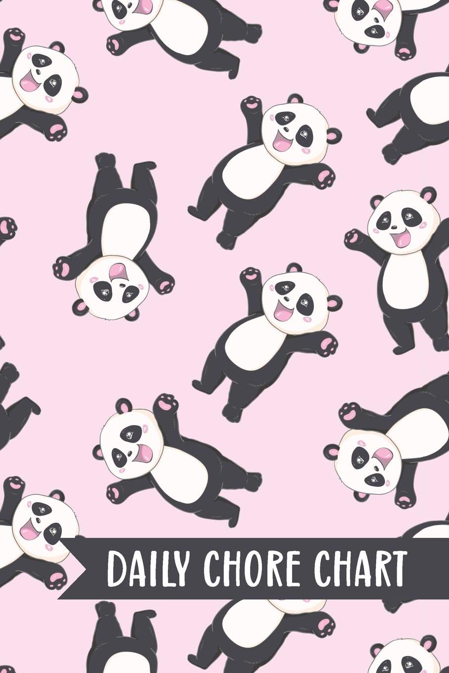 Daily Chore Chart: Happy Panda Kids Weekly Checklist Task Family Behavior Journal Small Reward Tracking Organizer List For Children Routine Reusable Chores Responsibility Training System