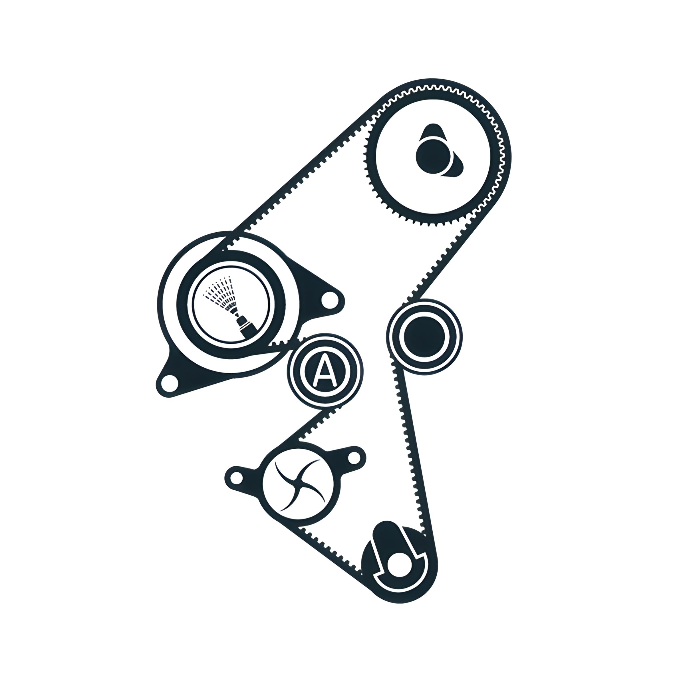 SKF VKMC 03259 Timing belt and water pump kit, Black