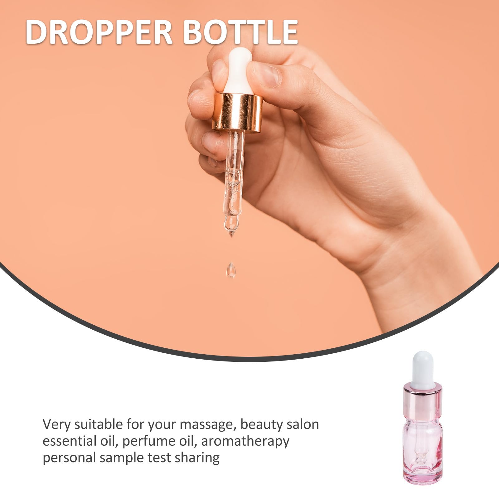 35 Stück Glastropfflaschen 5ml aus Glas mit Tropfverschluss