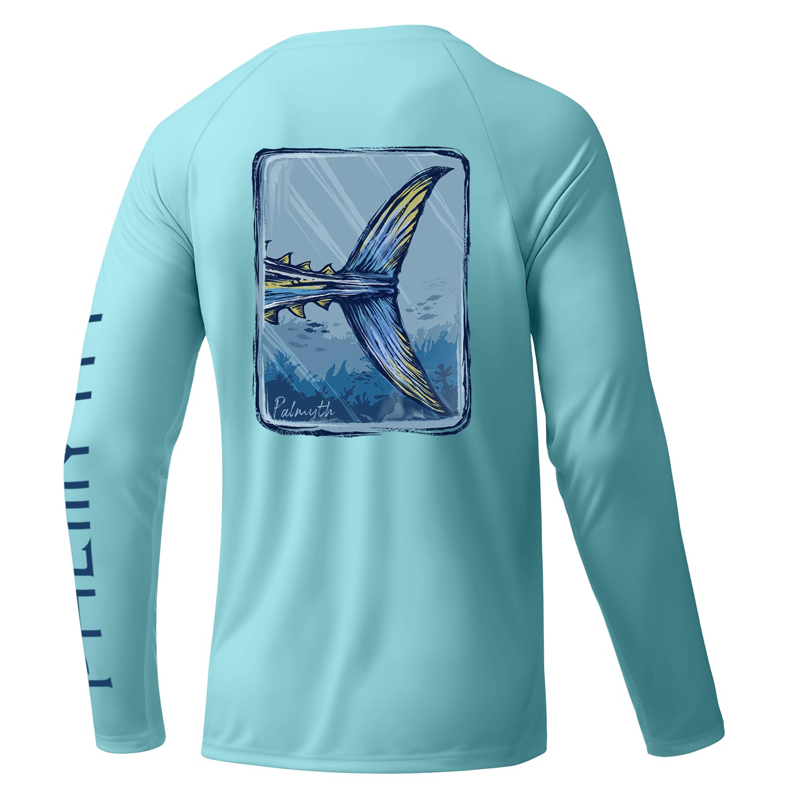 Palmyth Fishing Shirts for Men Long Sleeve UPF 50+ T Shirt Sun Protection Tee