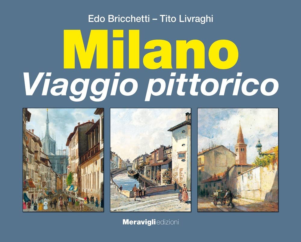 Livre d'art Milano. Viaggio pittorico Édition de luxe reliée sous coffret
