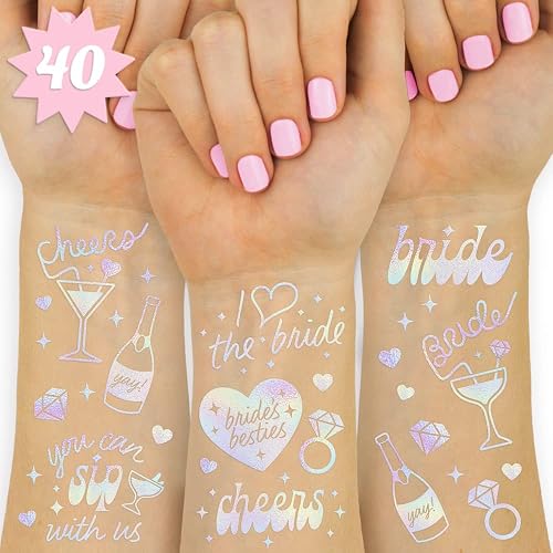 xo, Fetti 40 Cheers Bachelorette Temporary Tattoos | Bridal Party