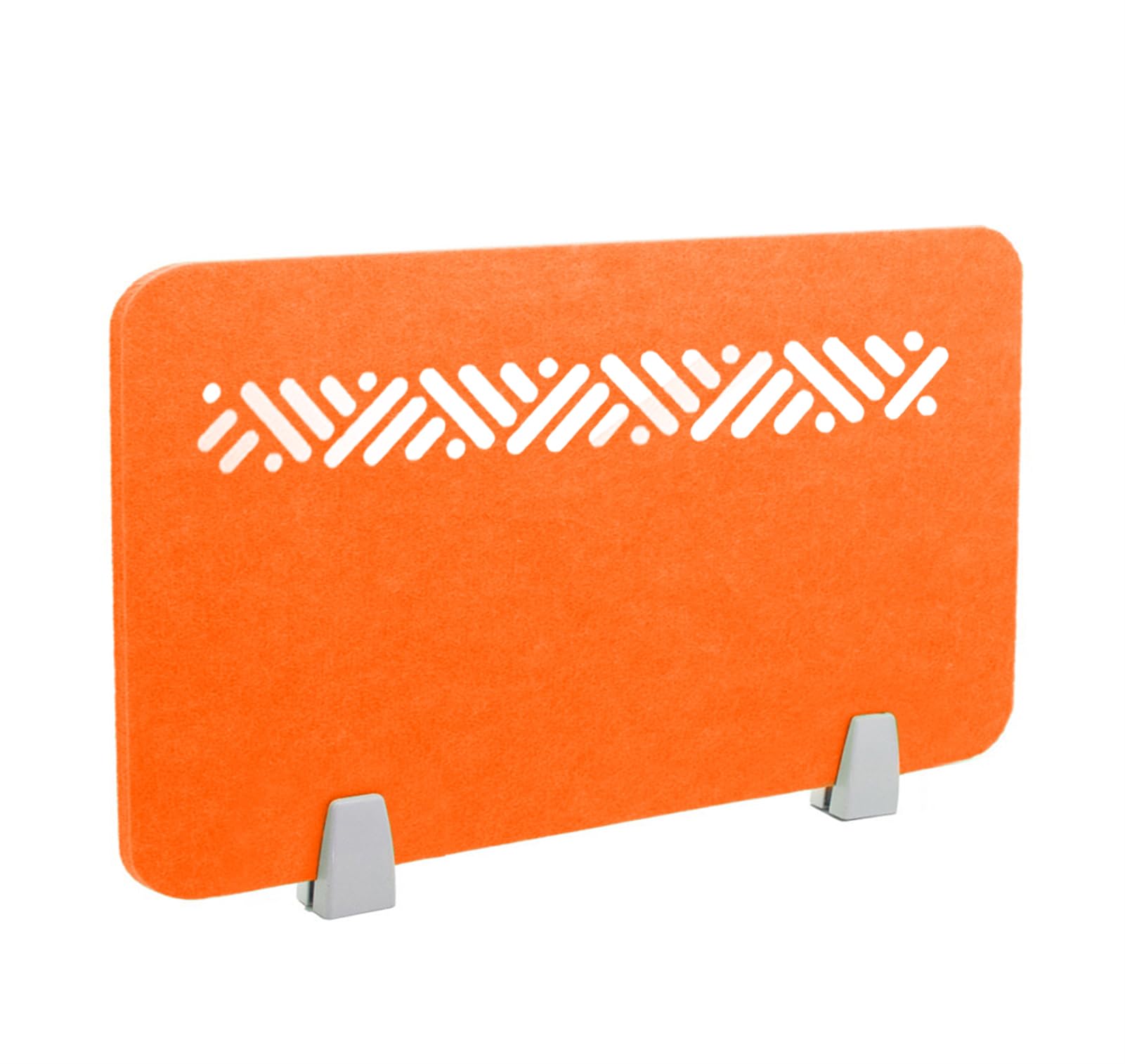 GBRJUYF Acoustic Desk Divider, Felt Partition, Office, Noise and Visual Distraction Reduction, Ideal for Home, School & Office, Orange, 120x30cm