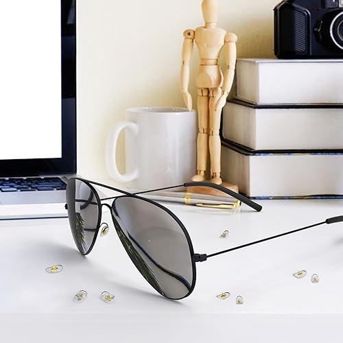 Miniatura 9 de Eazean 6 pares de almohadillas de nariz de repuesto para Ray-Ban RB3025 Aviator lentes de sol estilo clip para lentes de sol RB (0.631 pulgadas,
