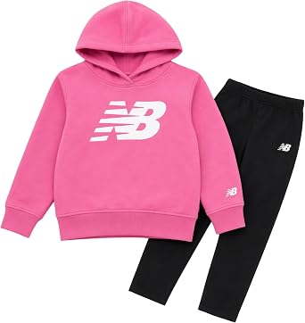 New Balance Small Girls 2-Piece Hoodie & Fleece-Lined Legging Set