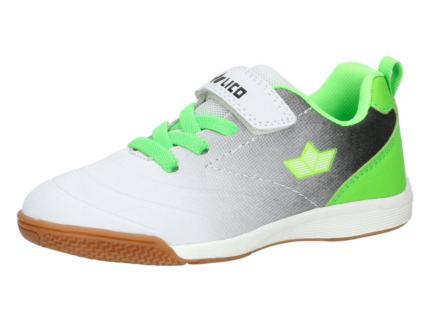 Lico Unisex Kid's Marlin Vs Indoor Trainers, White, Black, Lemon, 41 EU