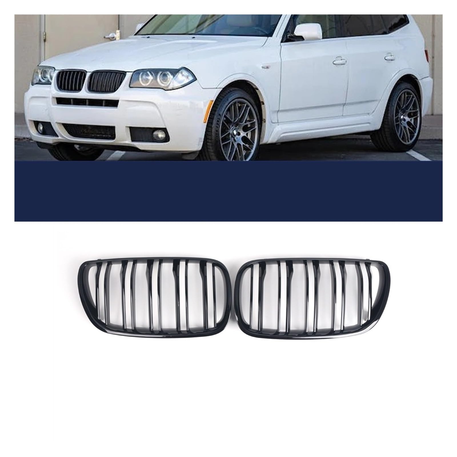 Nieren Kühlergrill für BMW X3 E83 LCI Facelift 2007-2010