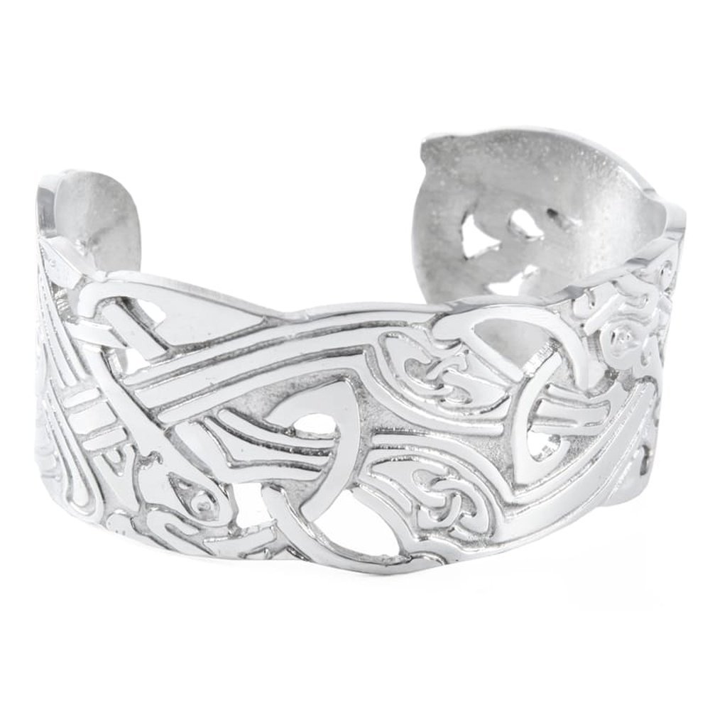 Celtic Knotwork Pewter Bangle, Pewter, no gemstone
