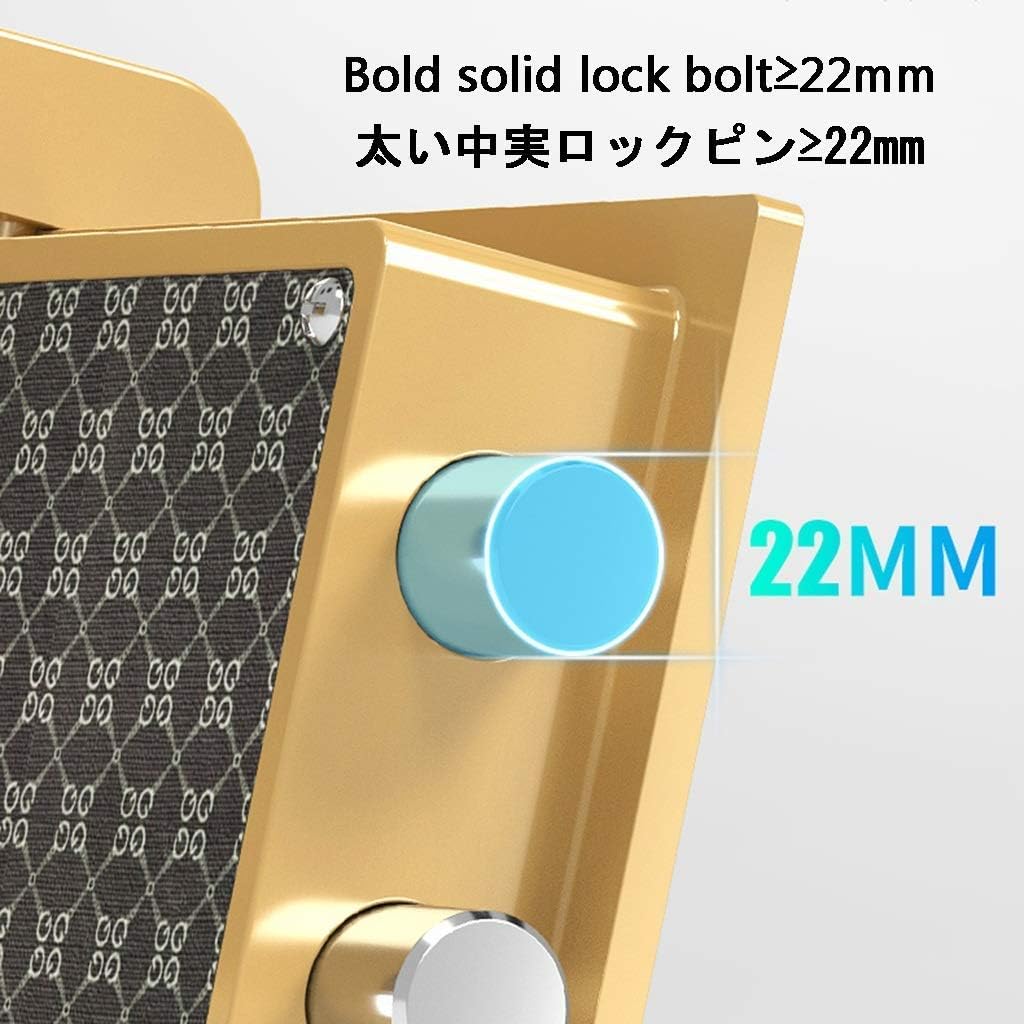 Water Security Box Digital Safe Home Fire Mechanical, with Key, Heavy-Duty 45Cm Steel Large-Capacity Safety net, Company/Hotel Sa