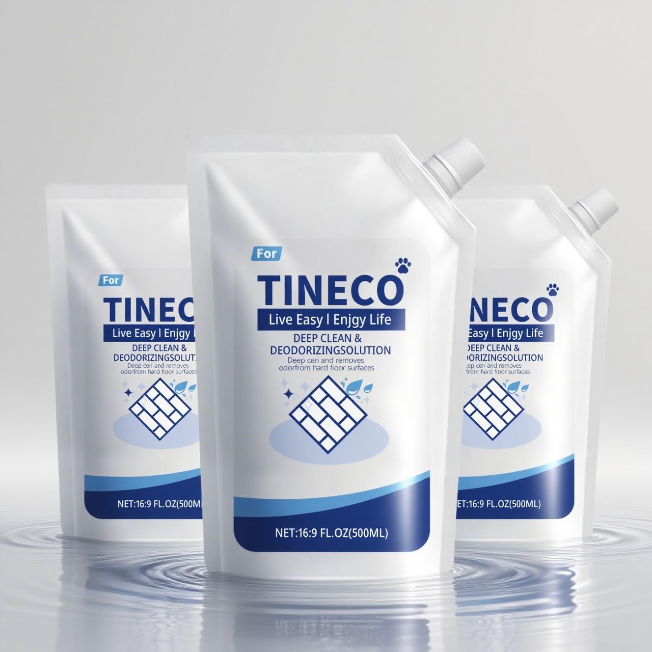 Detergente Per Pavimenti, Confezione Da 3 Flaconi, 500 Ml Per Flacone, Compatibile Con Tineco IFloor 2/3 Breeze, Serie Floor One S3/S5/S5 Pro/S6/S7 Pro, Formula Inodore/deodorante
