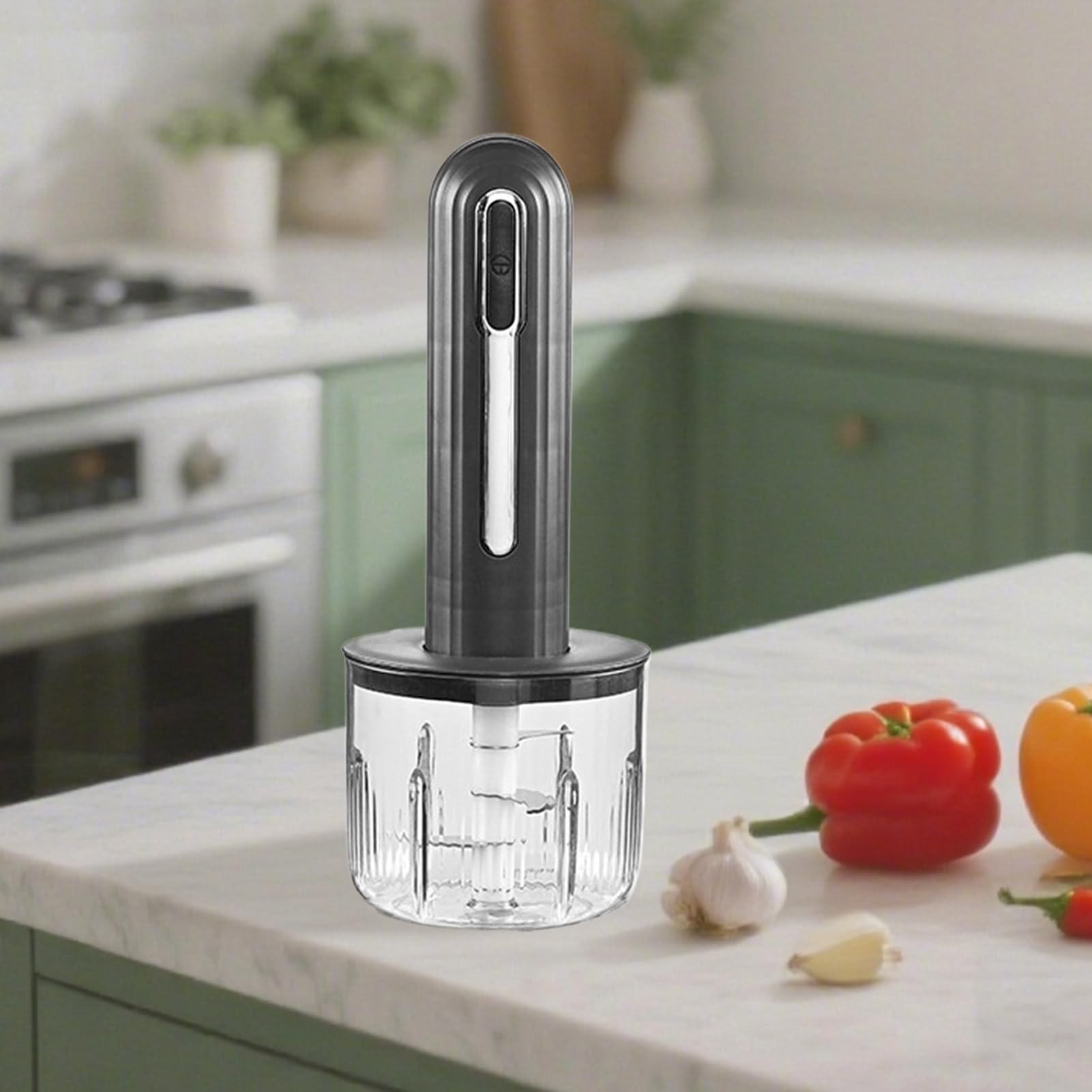 Coupe-ail électrique rechargeable USB - Portable sans fil pour salades, aliments, légumes, oignons, viandes
