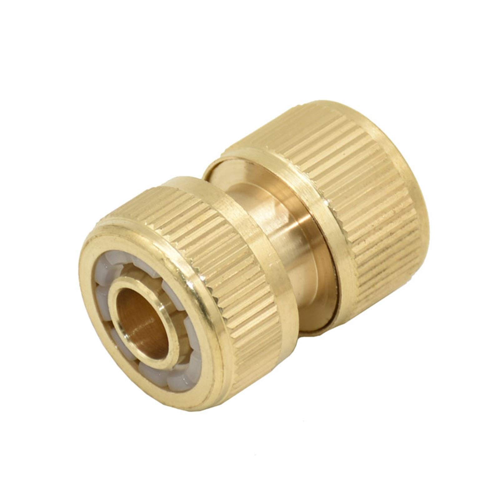 Conector de reparación de manguera extensor 16 mm Manguera de anclaje rápido de latón 1/2 pulgadas Jardín grifo G1 / 2 G3 / 4 Jardín de riego de 16 mm de manguera Pure adaptador de cobre 5 conjuntos