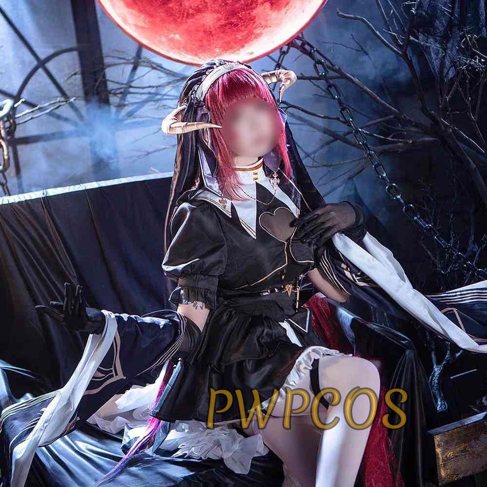 宝鐘マリン コスプレ衣装＋ブーツ＋ウィッグ Amazon.co.jp: [PWPCOS]宝鐘マリン コスプレ衣装 修女服 新衣装