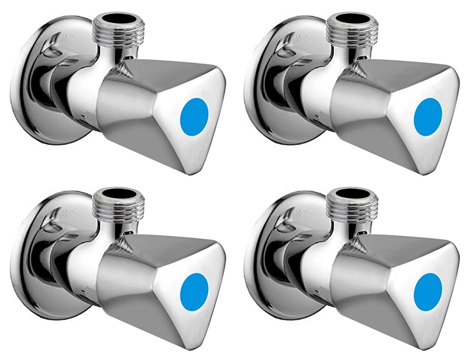 GOLD BELL Bathroom Faucets Angle Valve Noor (Chrome, Medium) - Set of 4 (B07VLB872Y) Amazon Price History, Amazon Price Tracker
