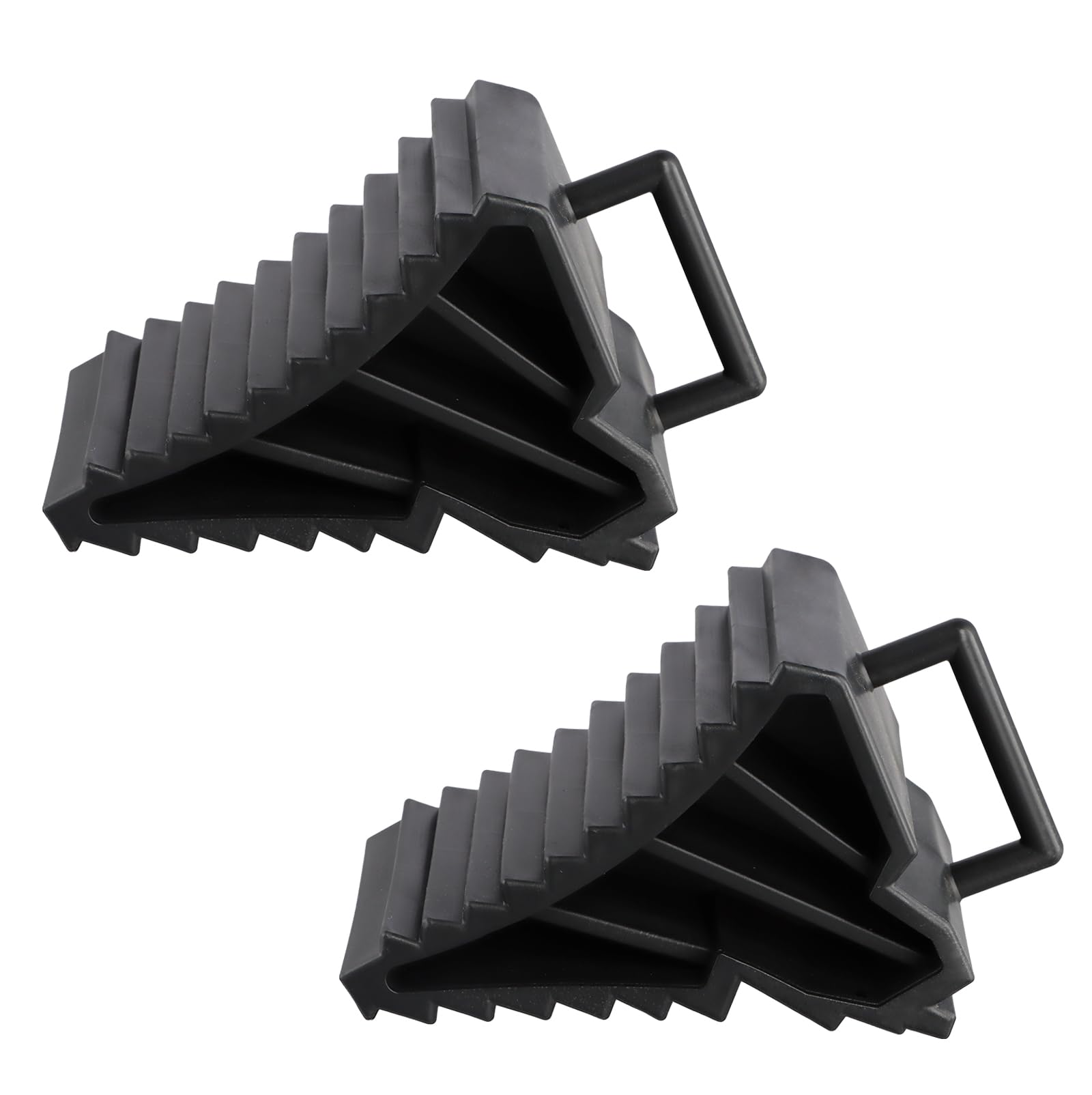 Joyan 2 Pezzi Cunei per Ruote, Cunei in Plastica con Maniglia, Cuneo Ferma Ruota, Cuneo Auto, Cunei Ruote Auto, per Rimorchi Roulotte Camper
